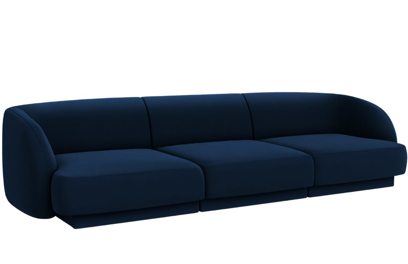 Micadoni Sametová pohovka Miley 255 cm