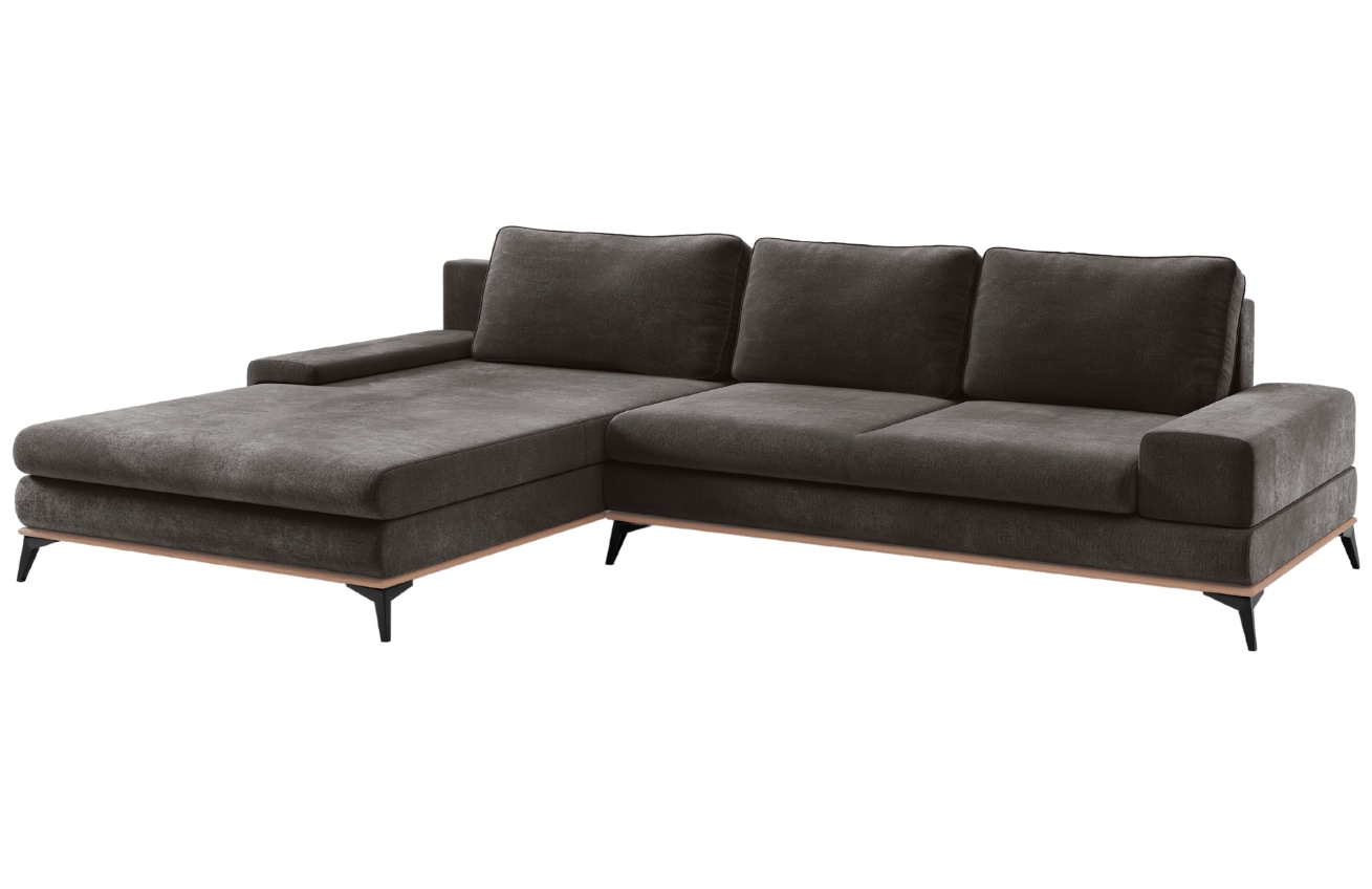 Windsor & Co Sametová rozkládací pohovka Astre 315 cm