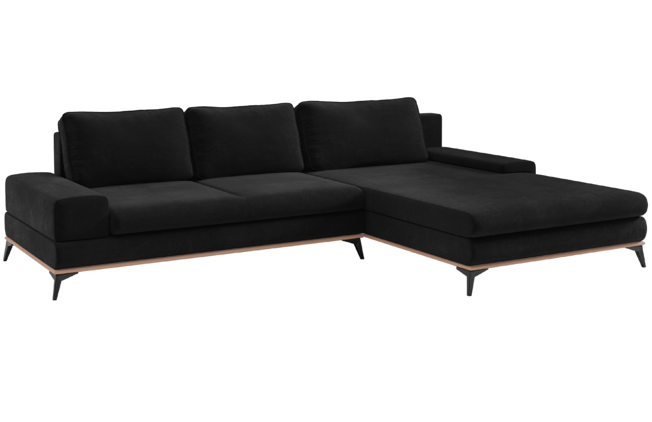 Windsor & Co Sametová rozkládací pohovka Astre 315 cm