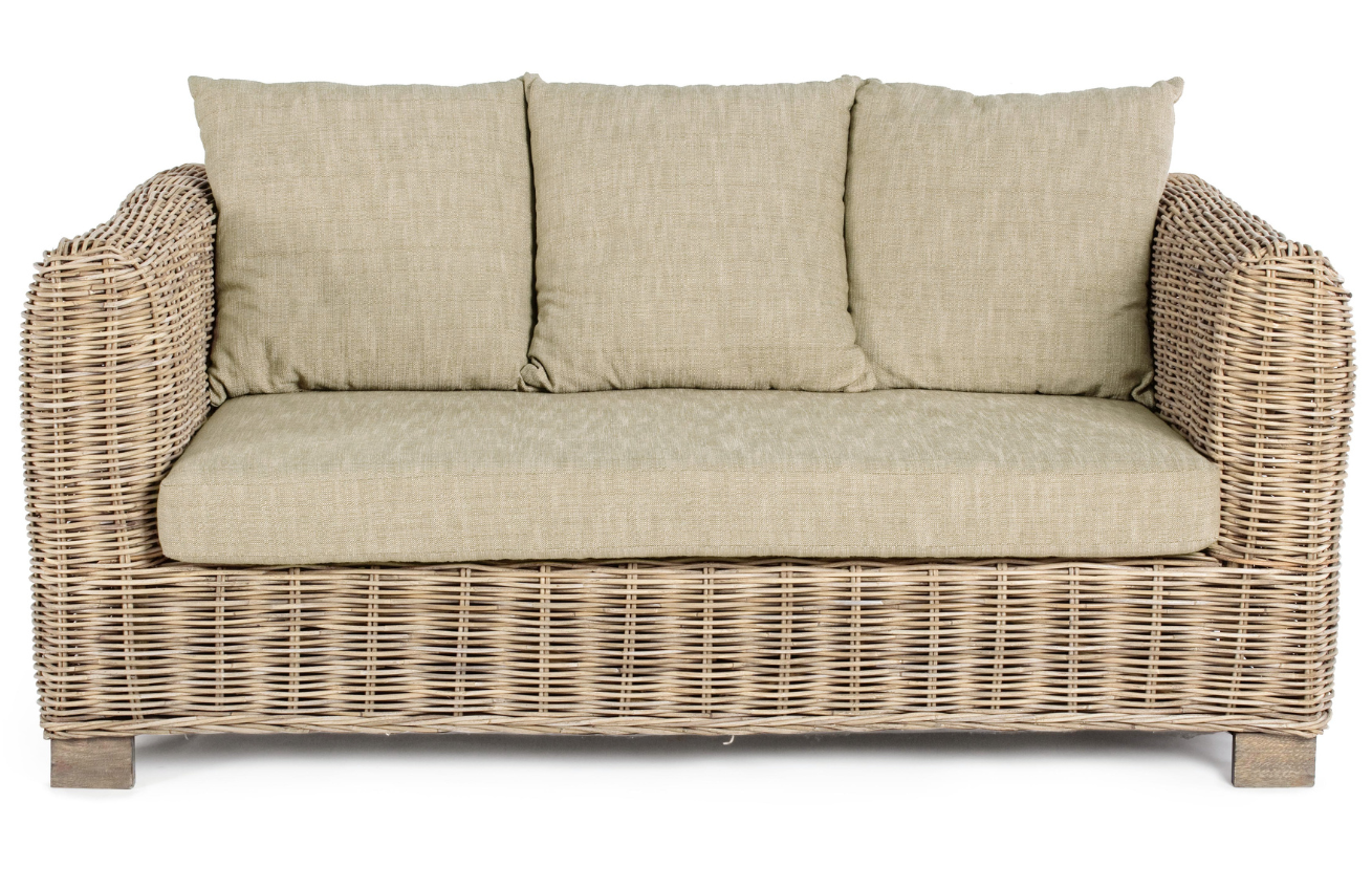 Bizzotto Ratanová zahradní pohovka s polštáři Fortaleza 162 cm