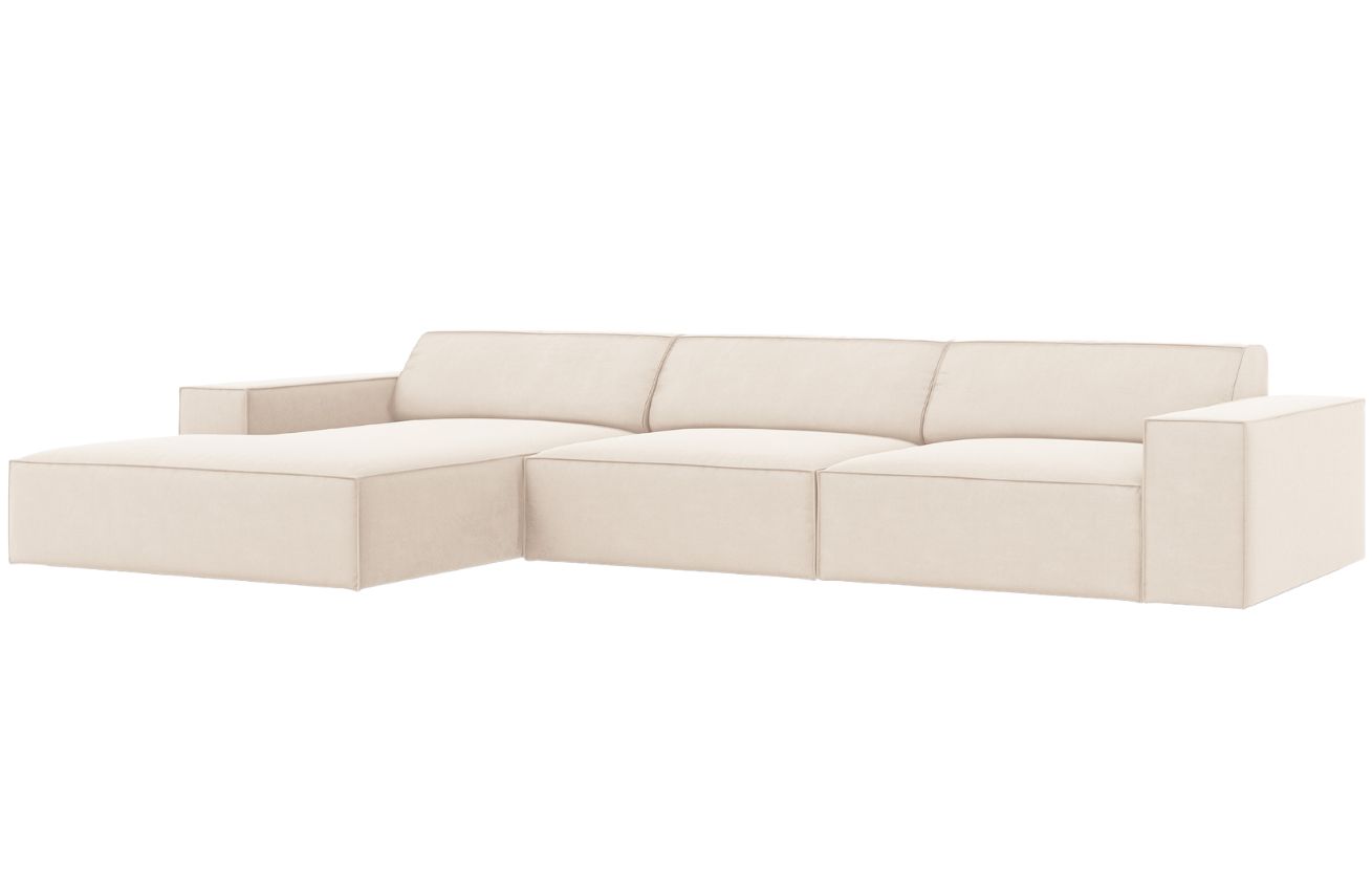 Micadoni Sametová rohová pohovka Jodie 284 cm