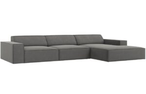 Micadoni Sametová rohová pohovka Jodie 284 cm