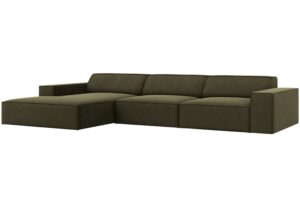 Micadoni Sametová rohová pohovka Jodie 284 cm