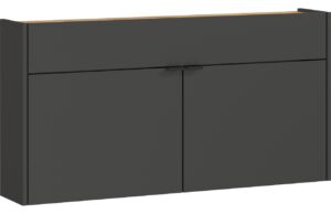 Germania Tmavě šedý botník Ameca 110 x 22 cm