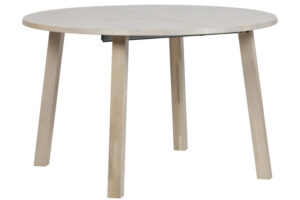 WOOOD Šedý dubový rozkládací jídelní stůl Janton 120 cm