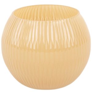 Present time Světle hnědý skleněný svícen Chiq 12 cm