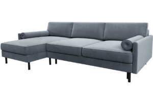 Micadoni Sametová rozkládací pohovka Scott 212 cm