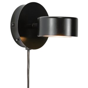 Nordlux Černé kovové nástěnné LED světlo Clyde