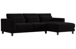 Windsor & Co Sametová rohová pohovka Leon 260 cm