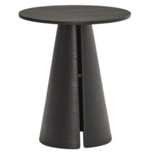 Černý kulatý jídelní stůl Teulat Cep 65 cm