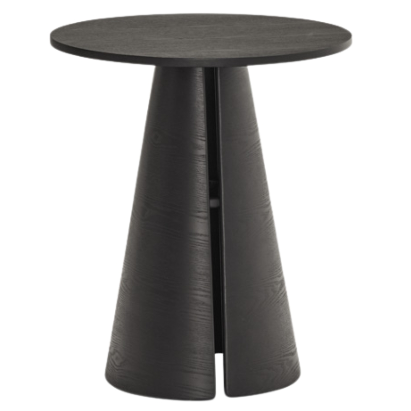 Černý kulatý jídelní stůl Teulat Cep 65 cm