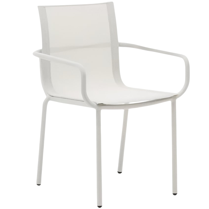 Světle šedá hliníková zahradní židle Kave Home Galdana