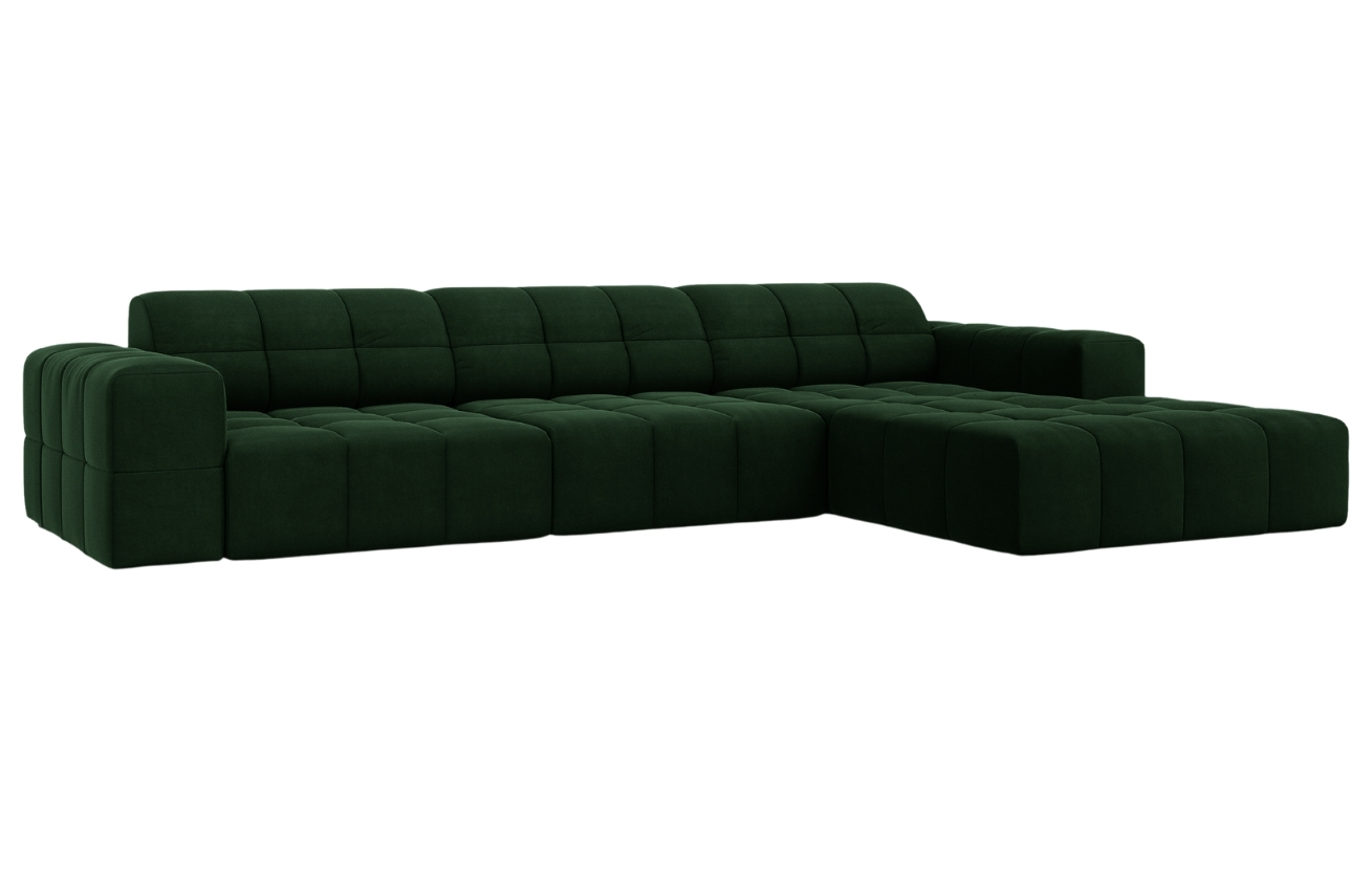 Cosmopolitan Design Sametová rohová pohovka Chicago 284 cm