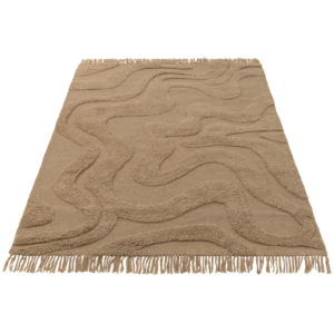 Hnědý vlněný koberec J-line Toffue 160 x 230 cm