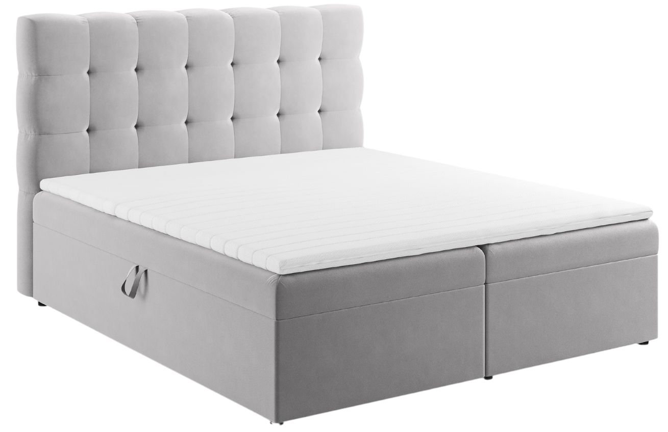 Micadoni Sametová boxspring postel Mamaia 160 x 200 cm