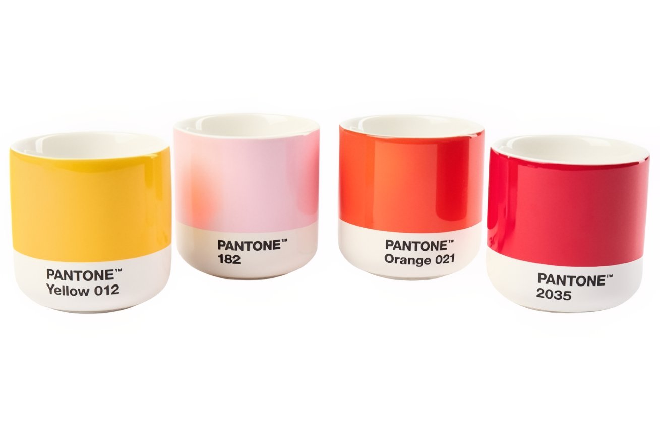 Costa Nova Sada čtyř barevných porcelánových hrnků Pantone II. 100 ml