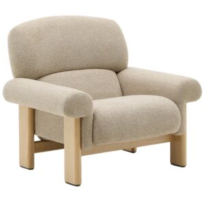 Béžové čalouněné křeslo Kave Home Nema