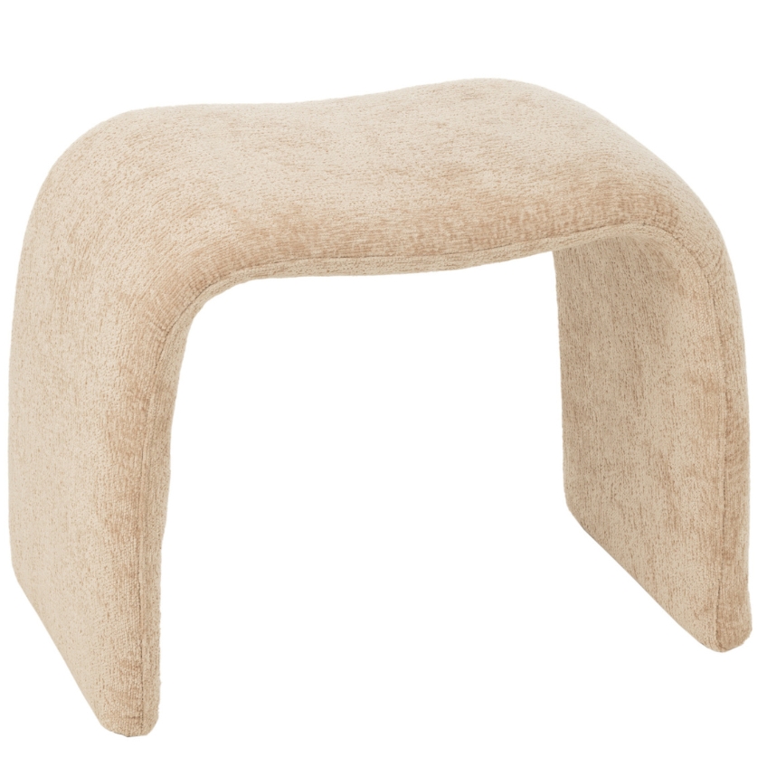 Béžová čalouněná stolička J-line Naute 46 cm