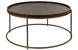 Richmond Kožený konferenční stolek Zillon 90 cm