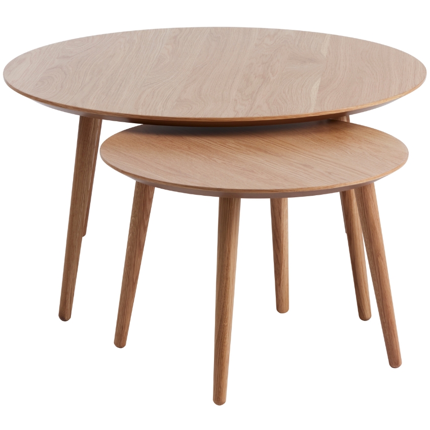 Unique Furniture Set dubových konferenčních stolků Adda 58/88 cm