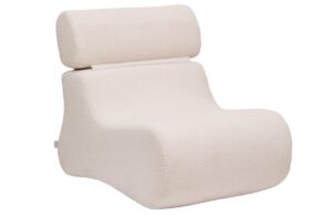 Kave Home Béžové bouclé křeslo Club