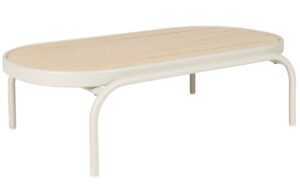 Béžový dřevěný zahradní konferenční stolek ZUIVER VISTA 110 x 62