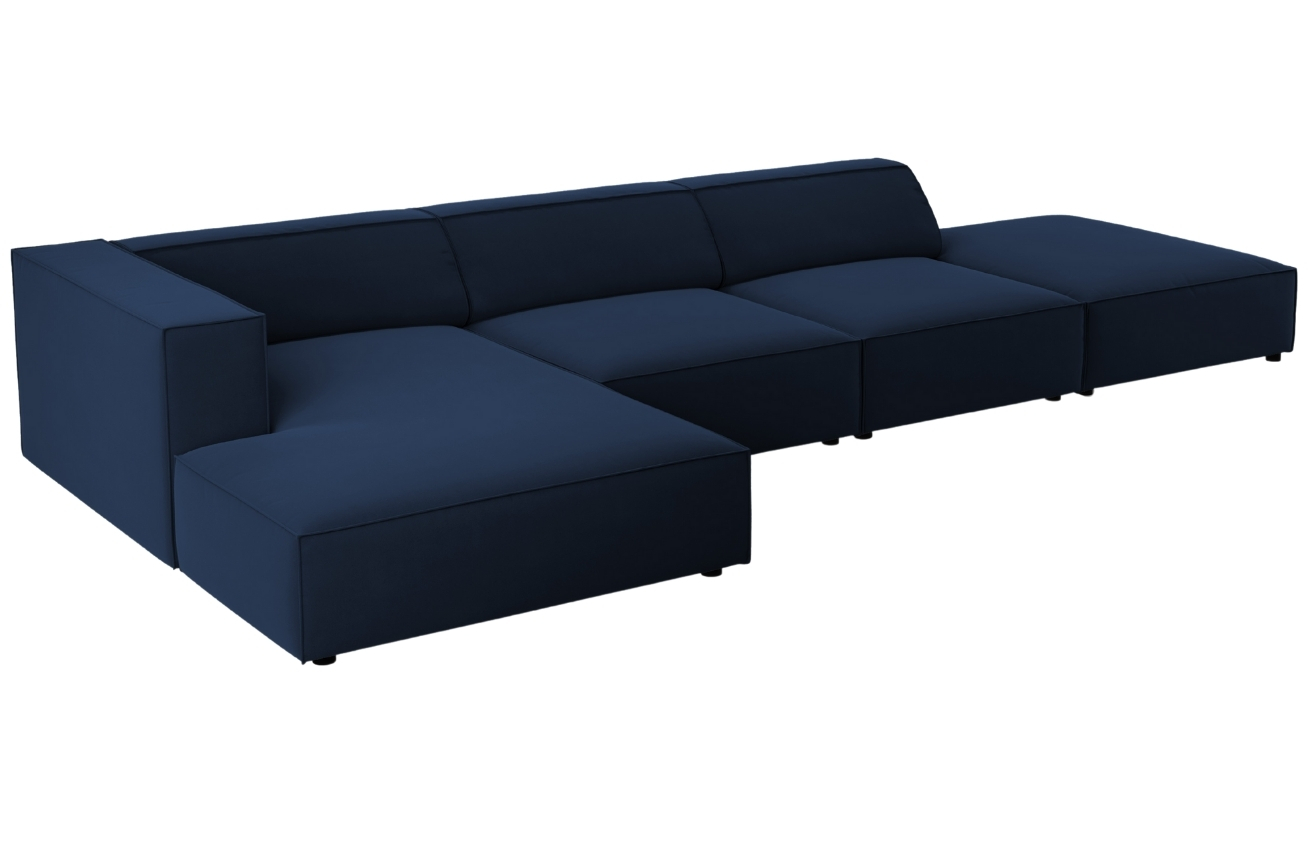 Cosmopolitan Design Sametová rohová pohovka Arendal 341 cm