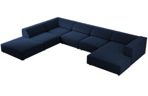 Cosmopolitan Design Sametová rohová pohovka Arendal 364 cm