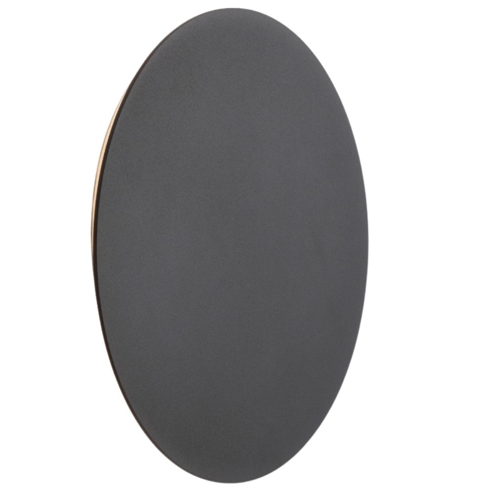 Černé kovové nástěnné LED světlo Nova Luce Cyrcle 30 cm