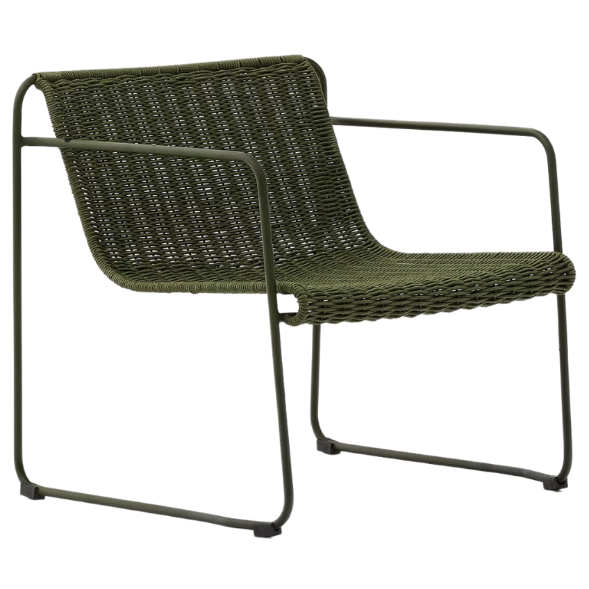 Zelené zahradní křeslo Kave Home Maurina