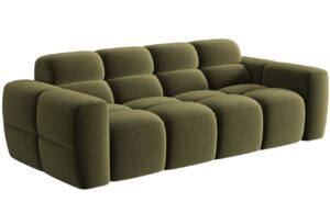 Micadoni Sametová pohovka Lisa 216 cm