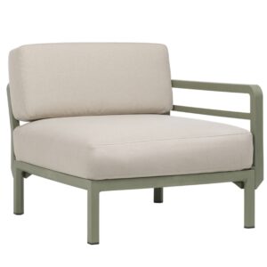 Nardi Béžový zahradní koncový modul Maximo se zelenou podnoží