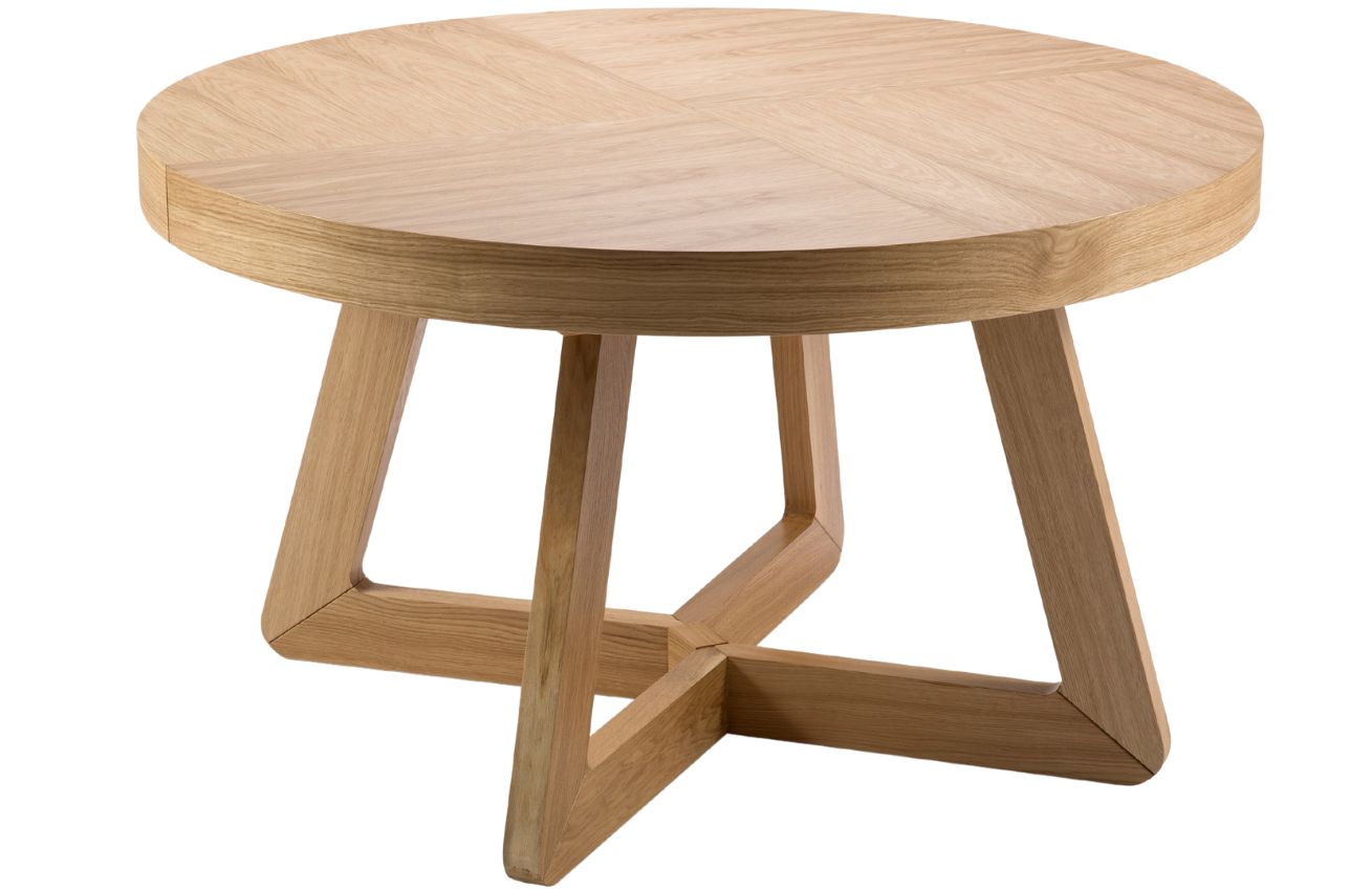 Micadoni Dubový rozkládací jídelní stůl Dustin 130/230 x 130 cm