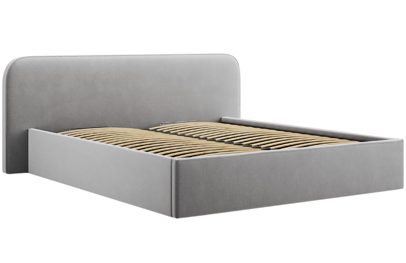 Micadoni Sametová postel Elizabeth 180 x 200 cm s úložným prostorem