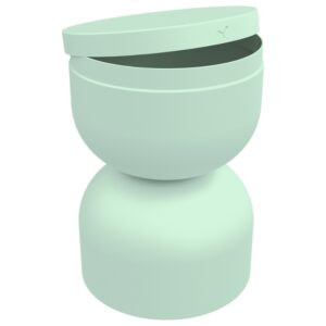 Mátově zelený hliníkový zahradní stolek Fermob Piapolo 32 cm