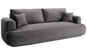 Micadoni Sametová rozkládací pohovka Ella 253 cm