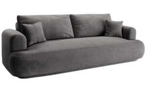 Micadoni Sametová rozkládací pohovka Ella 253 cm