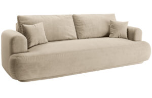 Micadoni Sametová rozkládací pohovka Ella 253 cm