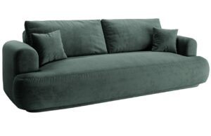 Micadoni Sametová rozkládací pohovka Ella 253 cm