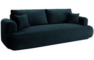 Micadoni Sametová rozkládací pohovka Ella 253 cm