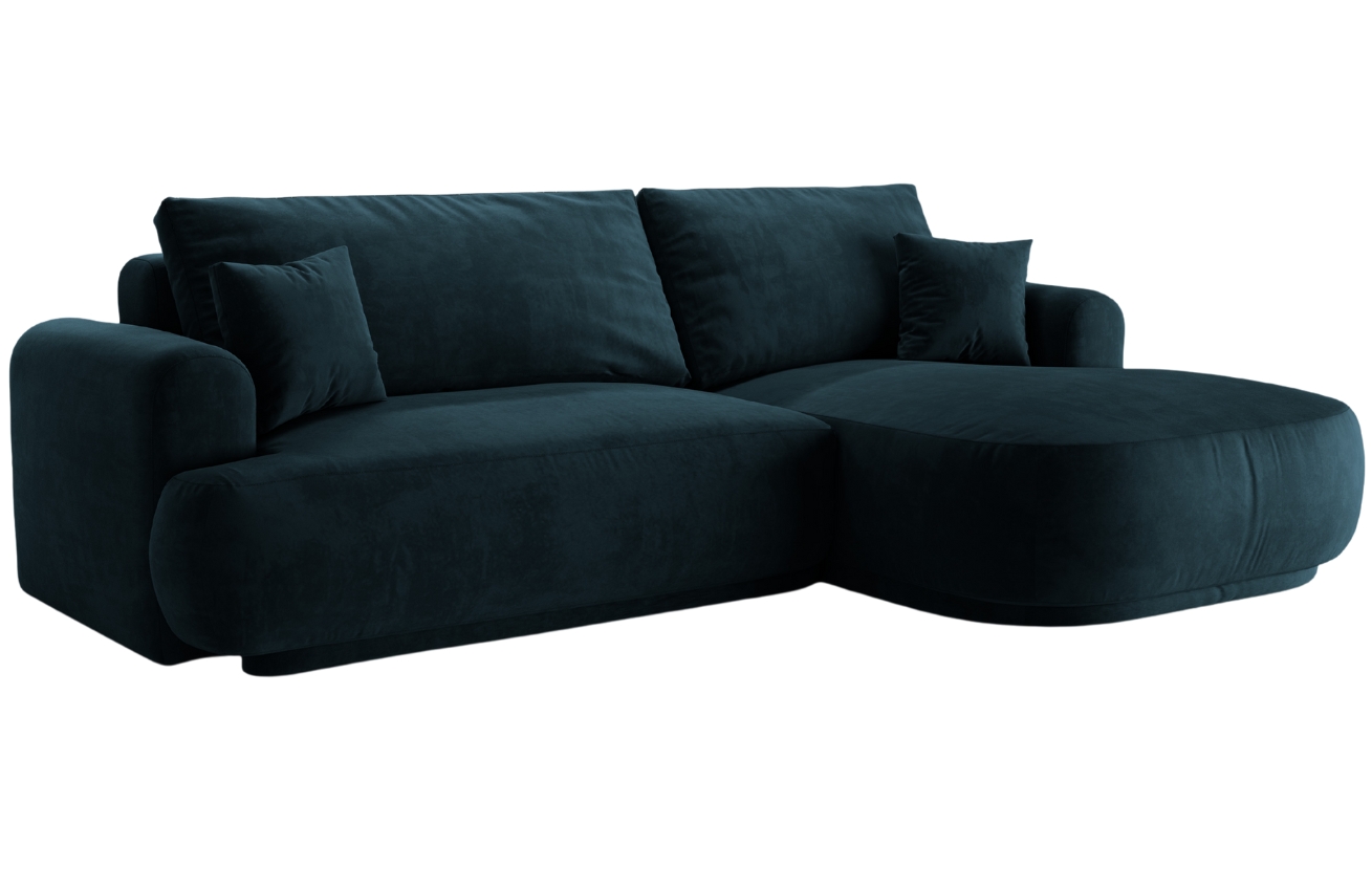 Micadoni Sametová rozkládací pohovka Ella 271 cm