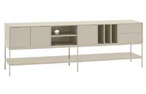 Krémový TV stolek Teulat Platt 220 x 45 cm