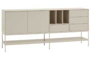 Krémová komoda Teulat Platt 220 x 45 cm