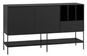Černá komoda Teulat Platt 166 x 45 cm