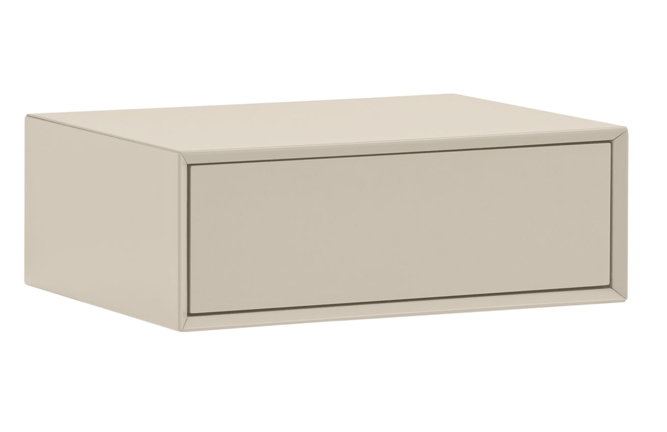 Krémový závěsný noční stolek Teulat Platt 55 x 40 cm