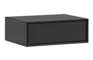 Černý závěsný noční stolek Teulat Platt 55 x 40 cm