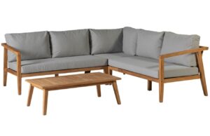 WOOOD Set zahradní pohovky a stolku Lucca