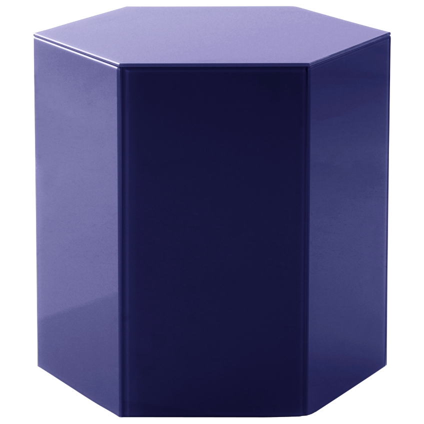 Jotex Modrý odkládací stolek STARLITE 40 x 40 cm