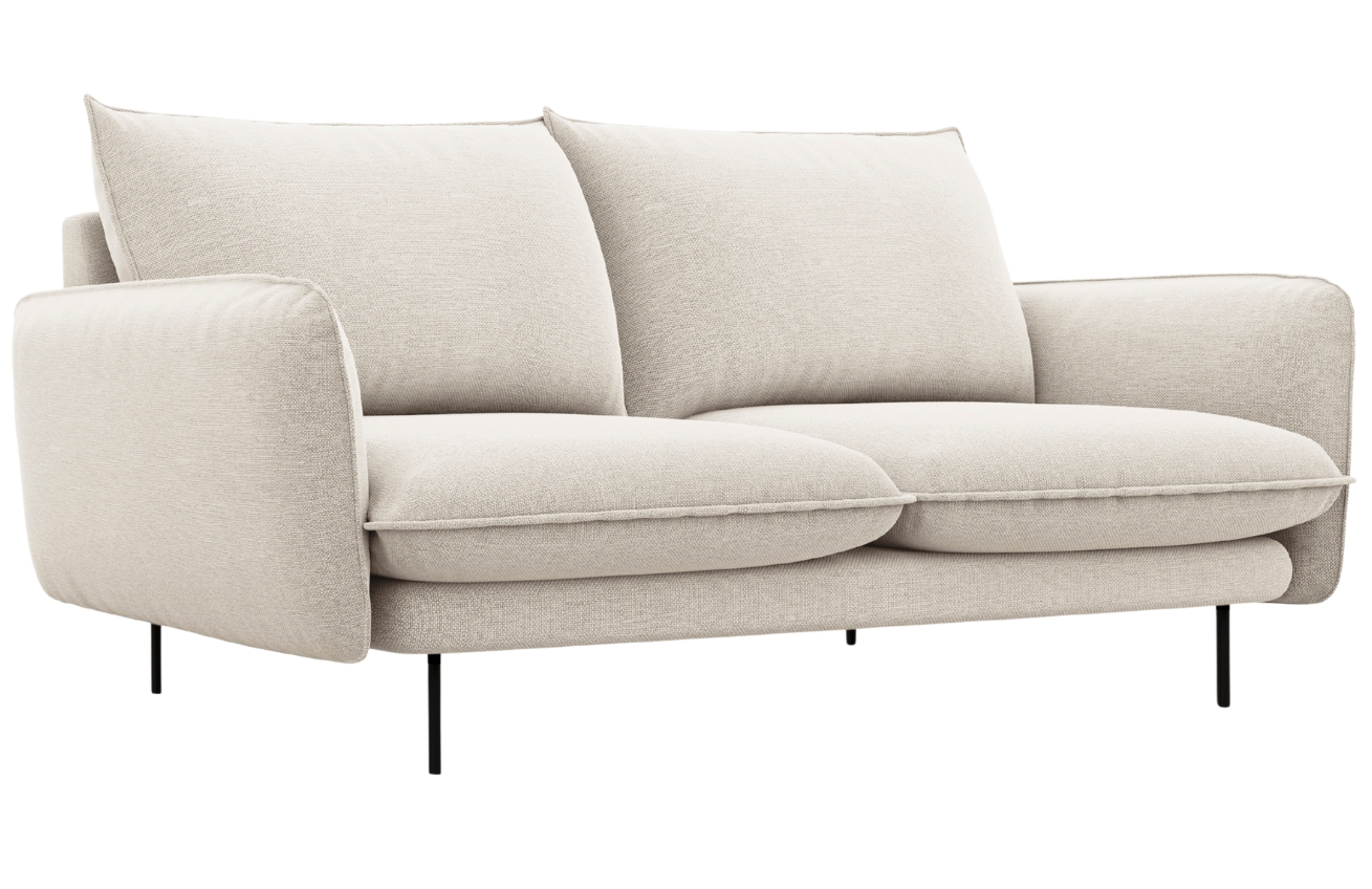 Cosmopolitan Design Světle béžová čalouněná dvoumístná pohovka Vienna 160 cm