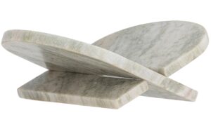 Bloomingville Béžový mramorový stojan na knihy Naza 28 x 20 cm